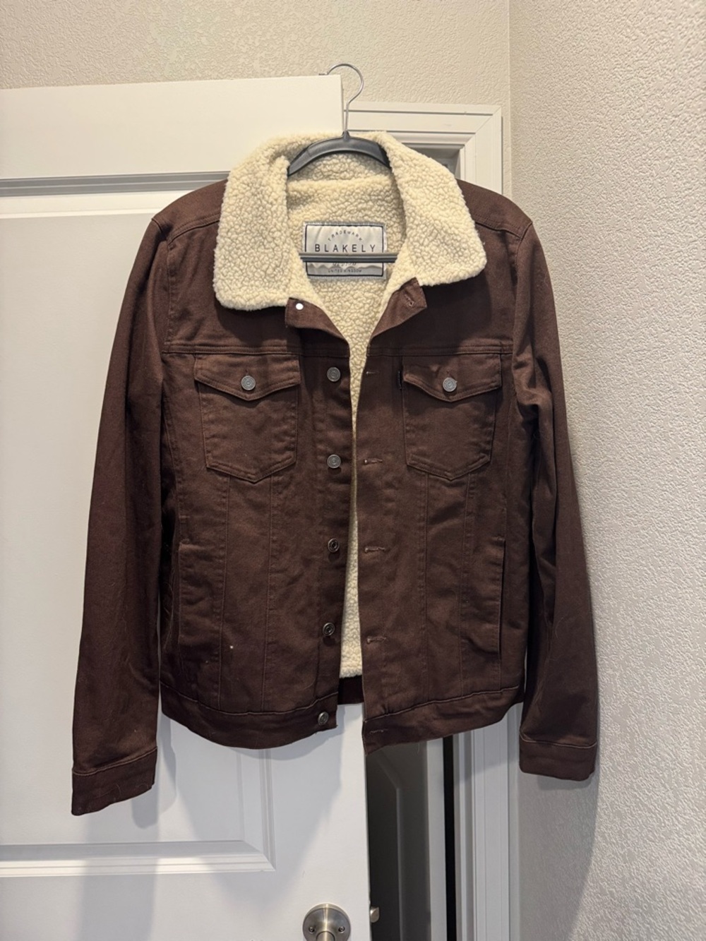 Blakely Men's Brown Sherpa-Lined Jacket